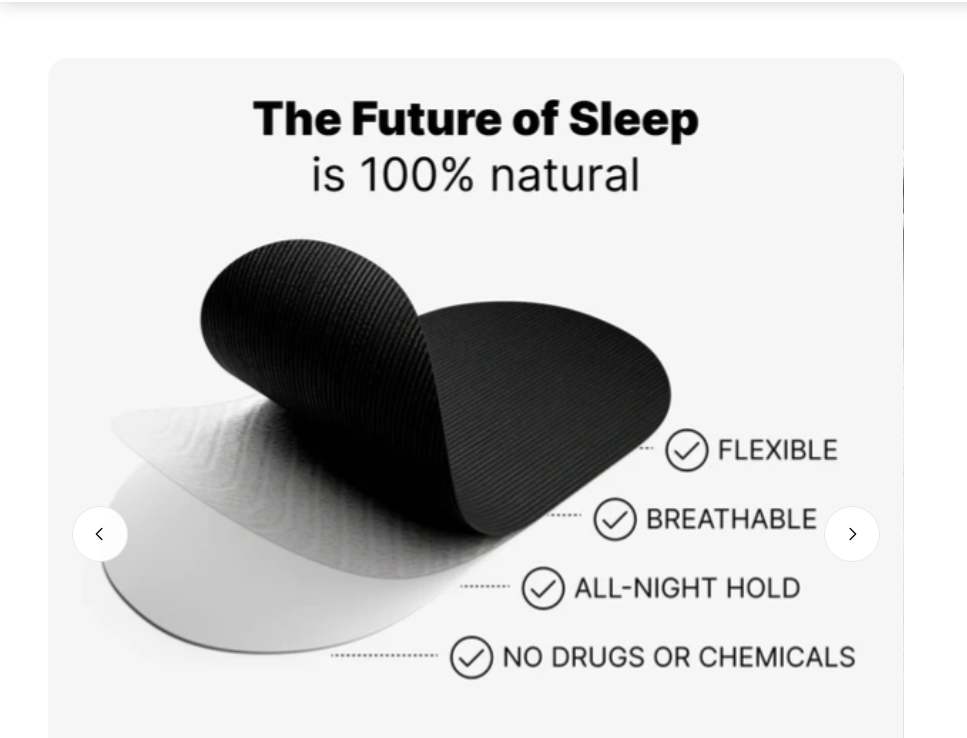 CoreHug™ Black Mouth Tape – Heavy Duty Sleep Strips