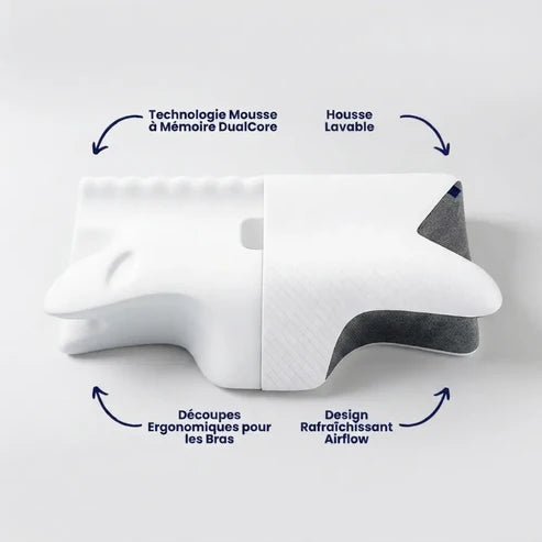 L’oreiller CoreHug™ original – Fini les douleurs matinales