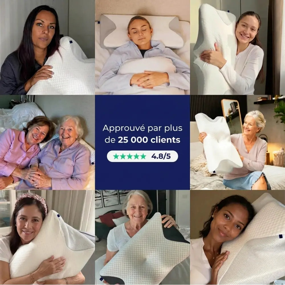 L’oreiller CoreHug™ original – Fini les douleurs matinales